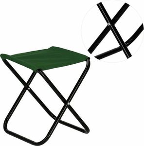 Springos Krzesło składane turystyczne na biwak wędkarskie zielone UNIWERSALNY 10
