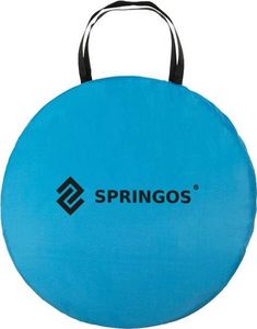 Springos Namiot plażowy samorozkładający Pop-up niebiesko pomarańczowy uniwersalny 8