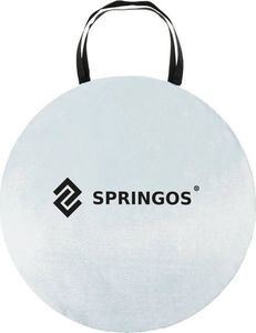 Springos Namiot plażowy samorozkładający Pop-up biało pomarańczowy uniwersalny 9