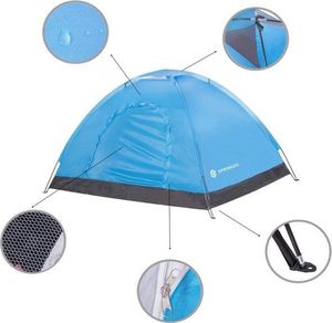 Namiot turystyczny Springos 2 osobowy niebieski 6