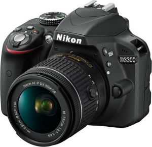 Lustrzanka Nikon D3300 + Nikkor AF-P DX 18-55mm (VBA390K008) 1