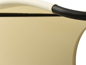 vidaXL Podwójny leżak z baldachimem tkanina textilene krem i czerń 5