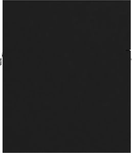 vidaXL Szafka z wbudowaną umywalką, czarna, płyta wiórowa 7