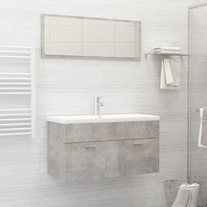 vidaXL Zestaw mebli łazienkowych, szarość betonu, płyta wiórowa 1