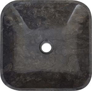 Umywalka vidaXL Umywalka, czarna, 40x40x10 cm, marmurowa 7
