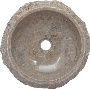 Umywalka vidaXL Umywalka, 40x12 cm, marmurowa, szara 4