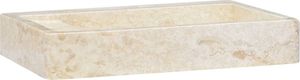 Umywalka vidaXL Umywalka, kremowa, 58x39x10 cm, marmurowa 2
