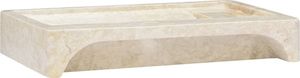 Umywalka vidaXL Umywalka, kremowa, 58x39x10 cm, marmurowa 5