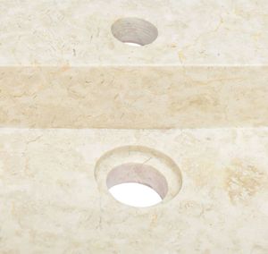 Umywalka vidaXL Umywalka, kremowa, 58x39x10 cm, marmurowa 6