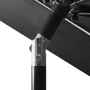 vidaXL 3-poziomowy parasol na aluminiowym słupku, antracytowy, 3 m 6