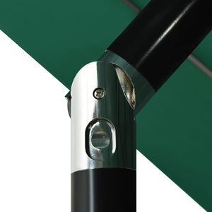 vidaXL 3-poziomowy parasol na aluminiowym słupku, zielony, 3,5 m 6