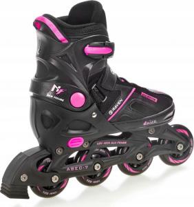 Rolki RAVEN Pulse rekreacyjne regulowane czarne r. 33-36 2