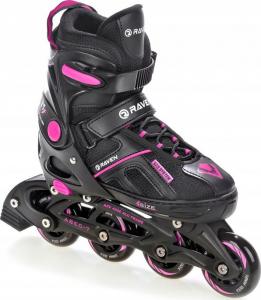 Rolki RAVEN Pulse rekreacyjne regulowane czarne r. 33-36 4