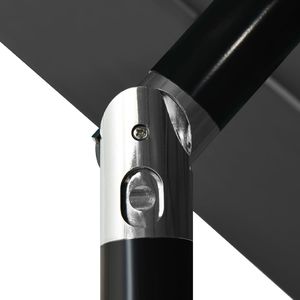 vidaXL 3-poziomowy parasol na aluminiowym słupku, antracytowy, 3,5 m 6