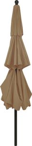 vidaXL 3-poziomowy parasol na aluminiowym słupku, taupe, 3,5 m 5