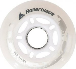 Rollerblade Kółka świecące do rolek Rollerblade Moonbeams Led WH 72mm/82A 4 Szt.. 2021 1