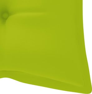 vidaXL Składana ławka ogrodowa z poduszką, 118 cm, bambusowa 5