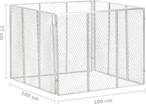 vidaXL Kompostownik ogrodowy, 100x100x77 cm, galwanizowane żelazo 6