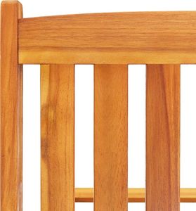 vidaXL Leżaki z poduszkami i stolikiem lite drewno akacjowe 2 szt. 8