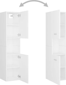 vidaXL Zestaw mebli łazienkowych, biały, płyta wiórowa 6