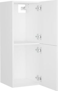 vidaXL Zestaw mebli łazienkowych, biały, płyta wiórowa 5