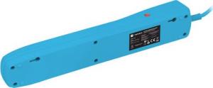 Listwa zasilająca Natec Bercy 400 przeciwprzepięciowa 5 gniazd 1.5 m niebieska (NSP-1716) 5