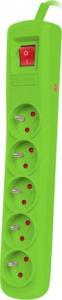 Listwa zasilająca Natec Bercy 400 przeciwprzepięciowa 5 gniazd 1.5 m zielona (NSP-1717) 2