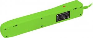 Listwa zasilająca Natec Bercy 400 przeciwprzepięciowa 5 gniazd 1.5 m zielona (NSP-1717) 3