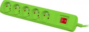 Listwa zasilająca Natec Bercy 400 przeciwprzepięciowa 5 gniazd 1.5 m zielona (NSP-1717) 4