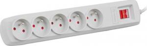 Listwa zasilająca Natec Bercy 400 przeciwprzepięciowa 5 gniazd 3 m szara (NSP-1720) 4