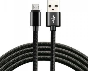 Kabel USB EverActive USB-A - microUSB 2 m Czarny (CBB-2MB) 1