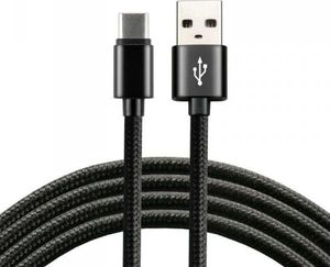 Kabel USB EverActive USB-A - USB-C 2 m Czarny (CBB-2CB) 1