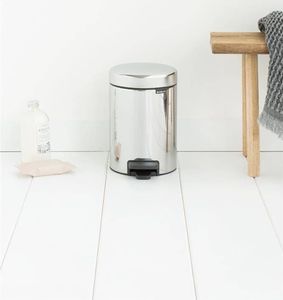 Kosz na śmieci Brabantia na pedał srebrny (113147) 3