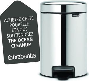 Kosz na śmieci Brabantia na pedał srebrny (113147) 5