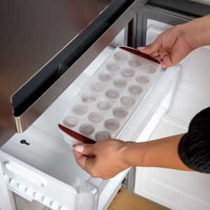 NAVA Foremka forma do 21 kostek lodu z silikonowym dnem łatwe wyciąganie 3