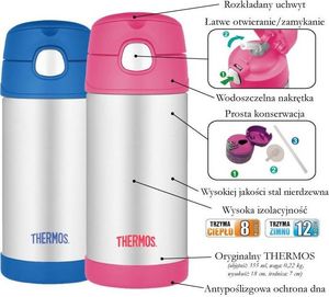 Thermos Termos dla dzieci TH-12001F Straż Pożarna 0.35 l Srebrno-czarny 7