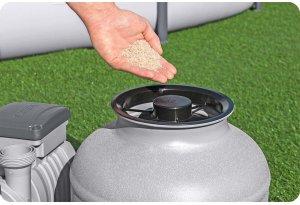 Bestway Pompa piaskowa 8327 l/h 58499 +piasek 25kg 9