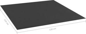 vidaXL Wyściółka do piaskownicy czarna 120x110 cm (180081) 5