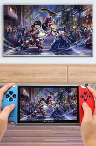 Mini konsola X12 Plus 1500 gier niebiesko-czerwona + karta pamięci 16GB 5