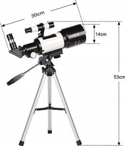 Teleskop TELESKOP ASTRONOMICZNY F30070+ADAPTER DO SMARTFONY 8