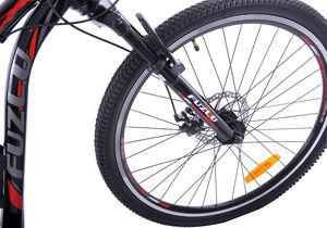 Fuzlu Rower Perfect Power 1D 26" czarno-czerwony Eco 4