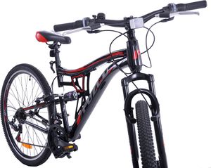 Fuzlu Rower Perfect Power 1D 26" czarno-czerwony Eco 5