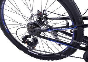 Fuzlu Rower Perfect Power 2D 26" shimano czarno-niebieski ST-EF 6