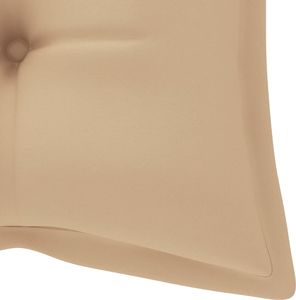 vidaXL Poduszka na huśtawkę beżowa tkanina 120 cm 5