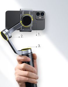 Gimbal Baseus towar w Sosnowcu - Uchwyt Baseus Ręczny stabilizator / gimbal Baseus do smartfonów (szary) () - Morelenet_8634758 12