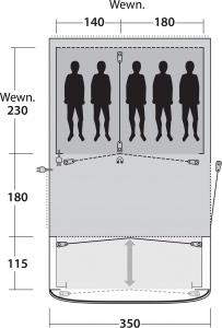 Namiot turystyczny Outwell Rockland 5 3