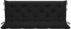 vidaXL Poduszka na huśtawkę czarna 150 cm tkanina 3