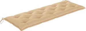 vidaXL Poduszka na huśtawkę beżowa 150 cm tkanina 2