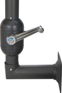 vidaXL Parasol ścienny z LED, na metalowym słupku, 300 cm, kolor taupe 8