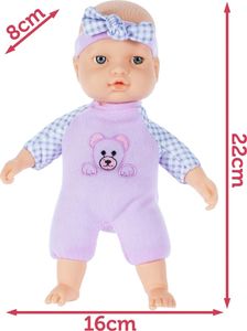 MalPlay Lalka Bobas Mięciutka z Opaską 22 cm 3